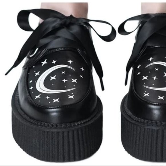 Killstar Shoes - KillStar Creepers Moonbeam Dollskill Size 10 / 41
